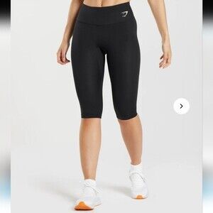 Gymshark Training Cropped Leggings Black Size Small